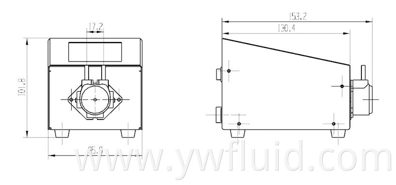 Digital peristaltic pumpic pump for medical laboratory